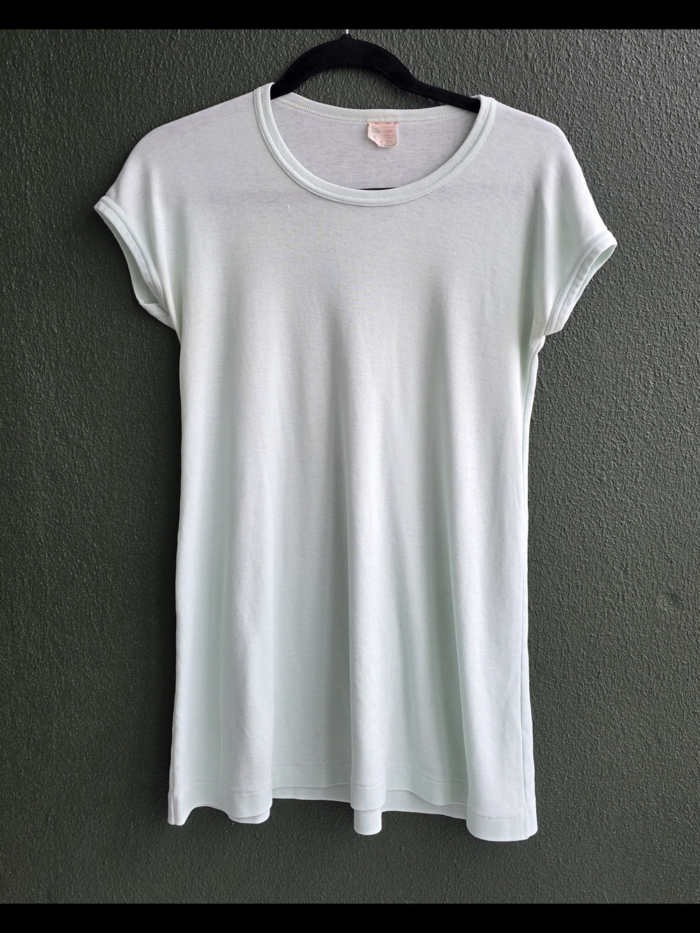 1980s Vintage Light Mint Crewneck Women's Teeshirt Size M